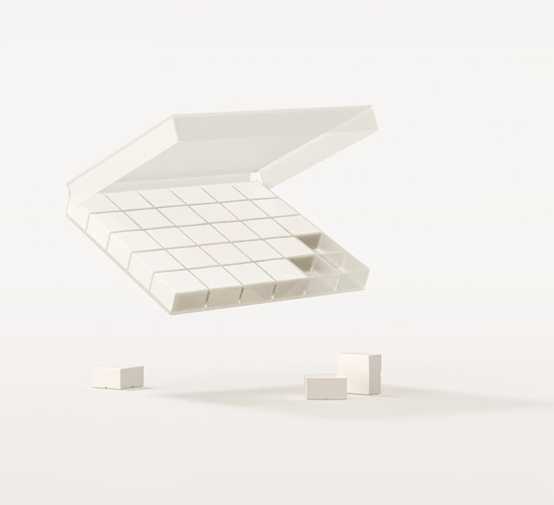 Female hormone therapy troche box