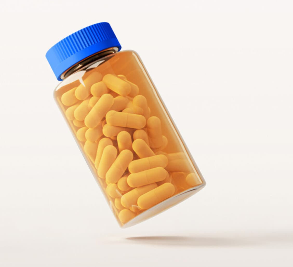 Male hormone therapy bottle