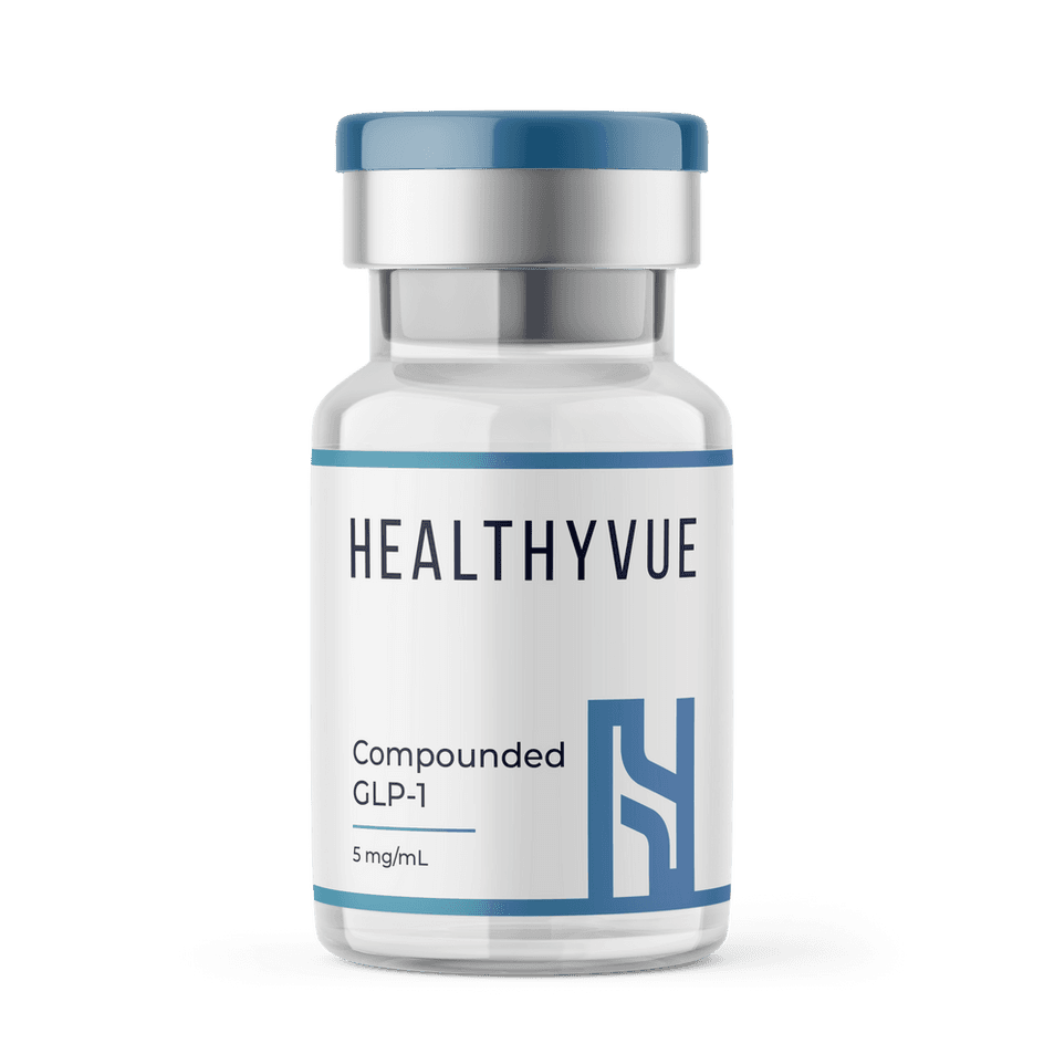 HealthyVue compounded GLP-1 vial